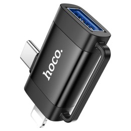 Adaptateur HOCO UA31F 2-en-1 OTG — visuel fabricant