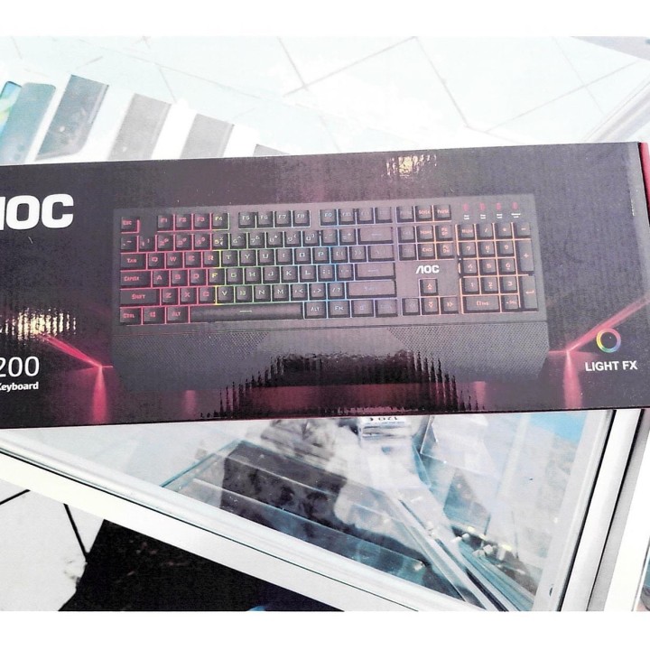 Clavier gaming AOC GK200 RGB AZERTY — photo fournisseur groupée