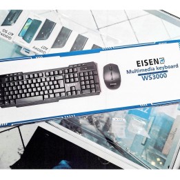 Ensemble clavier et souris sans fil EISEN WS3000 — photo fournisseur groupée