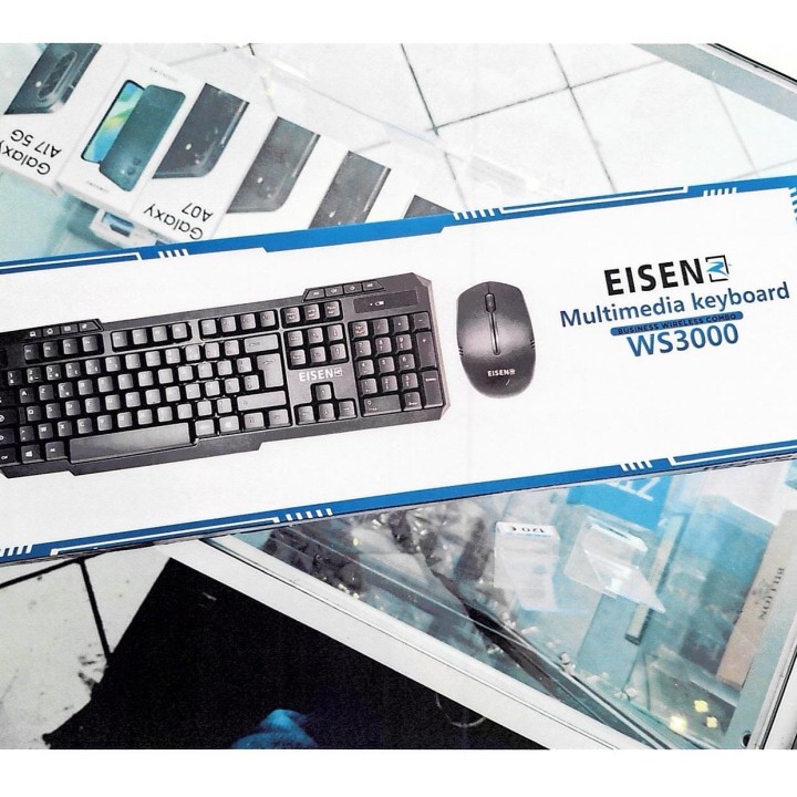 Ensemble clavier et souris sans fil EISEN WS3000 — photo fournisseur groupée