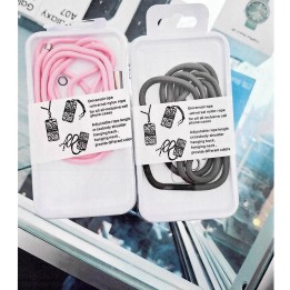 Cordon téléphone universel nylon rose — photo fournisseur groupée