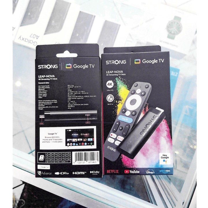 TV Stick STRONG LEAP-NOVA 4K Google TV — photo fournisseur groupée