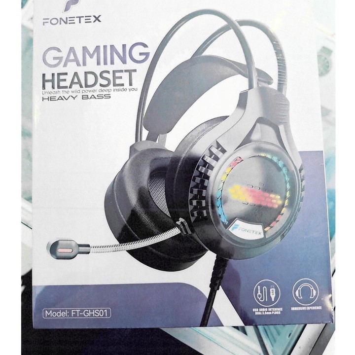 Casque gaming FONETEX FT-GHS01 RGB — photo fournisseur groupée